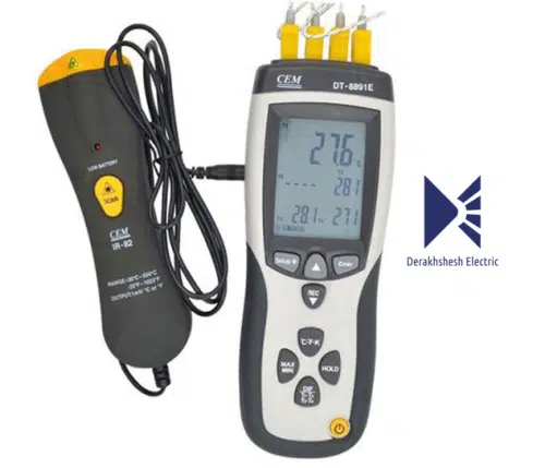 دماسنج تماسی و لیزری DT-8891E