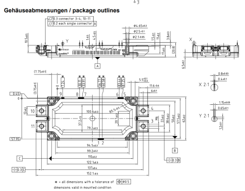 ابعاد آی جی بی تی FF600R06ME3